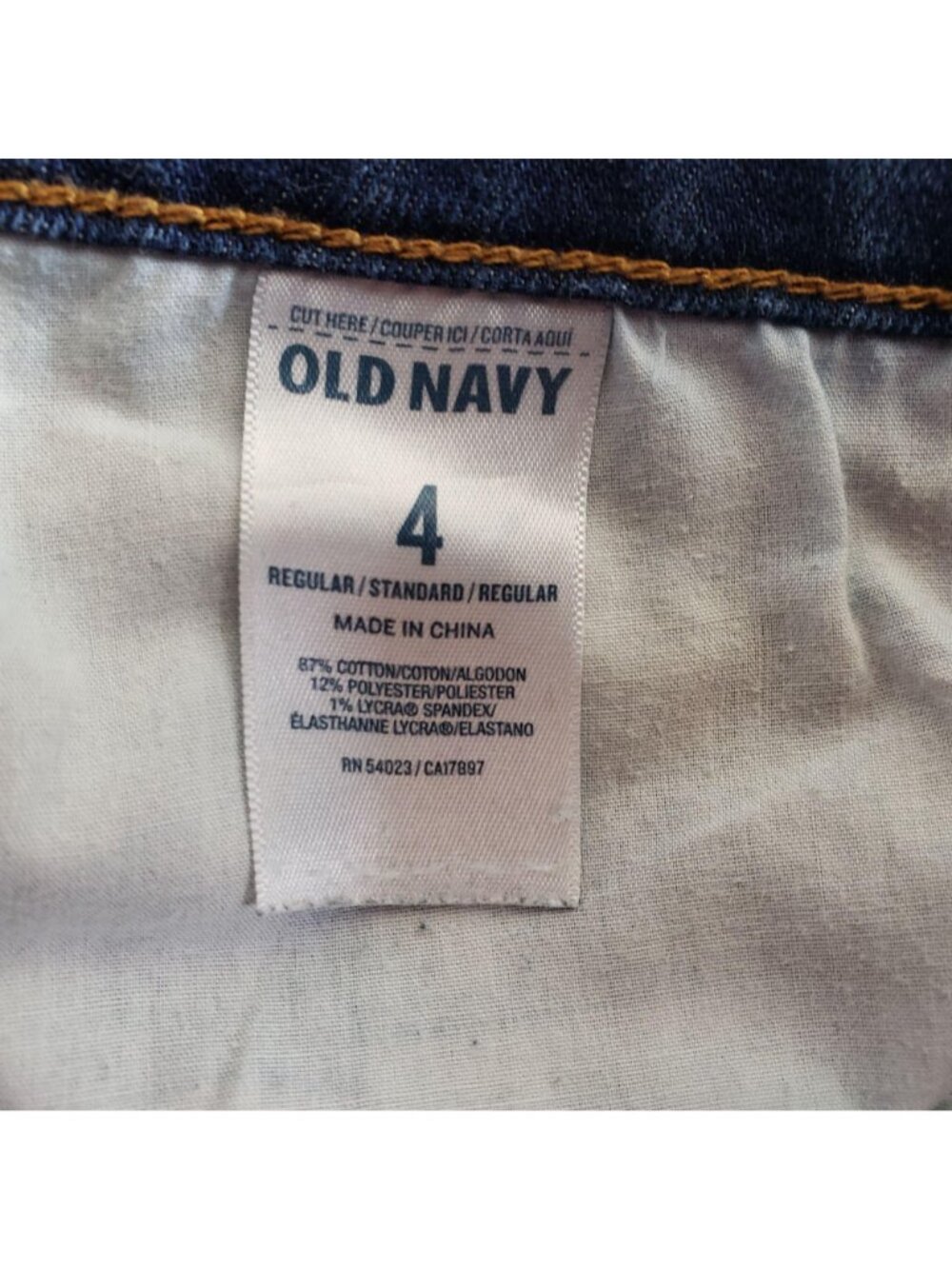 Old Navy Boyfriend Jeans Women's Size 4 Dark Wash - Picture 5 of 7